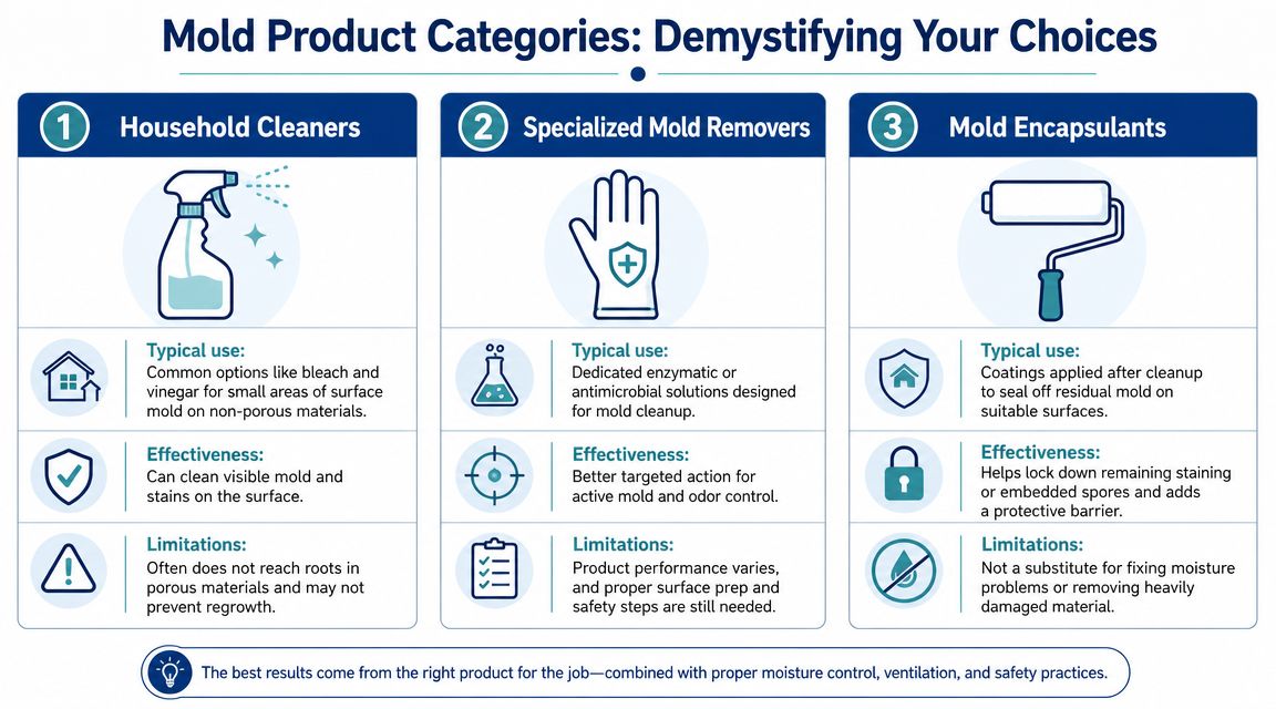 Understanding the Categories of Mold Removal Products